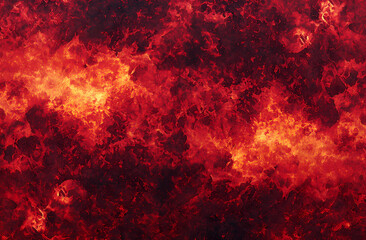 Obraz premium A red background with a lot of fire and smoke