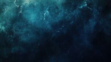 Fototapeta premium Abstract dark blue and teal textured background with a smoky appearance.
