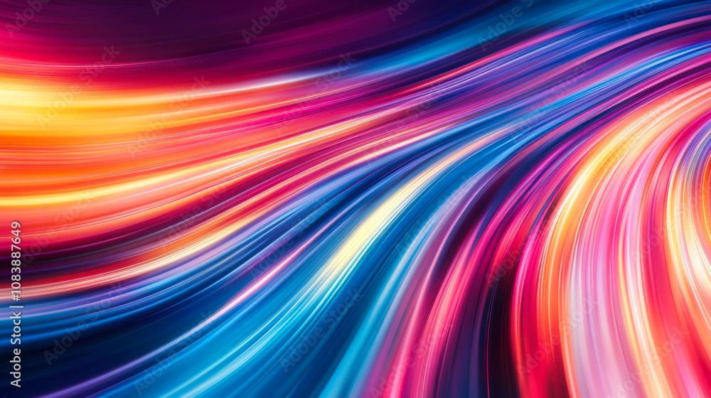 Poster vibrant swirling colors create a mesmerizing abstract design against a dark background, showcasing d