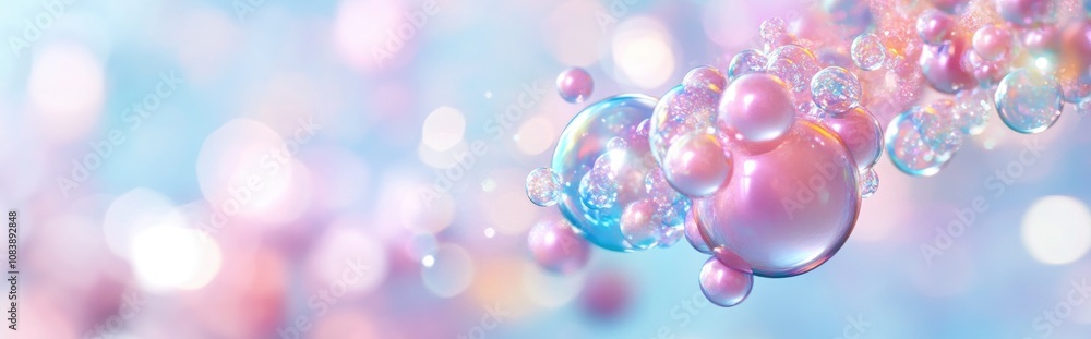 Poster animated visual of overlapping electron clouds in molecular orbitals across energy states