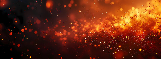 A bright orange background with lots of small dots