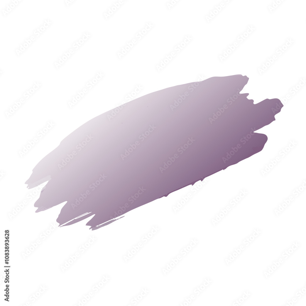 Aufkleber matte brushstroke icon in soft lavender color with a smooth gradient finish on a white background