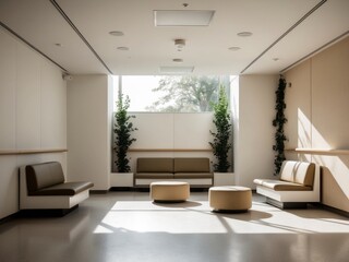 Fototapeta premium A hospital meditation room where patients and visitors can find tranquility and peace.