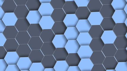 Fototapeta premium Background with hexagonal shapes pattern. Abstract honeycomb wall pattern background.
