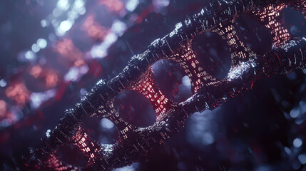 Abstract Representation of DNA Sequence in an Integrated Binary Code Format Highlighting Elements of Science and Technology on a Large Scale