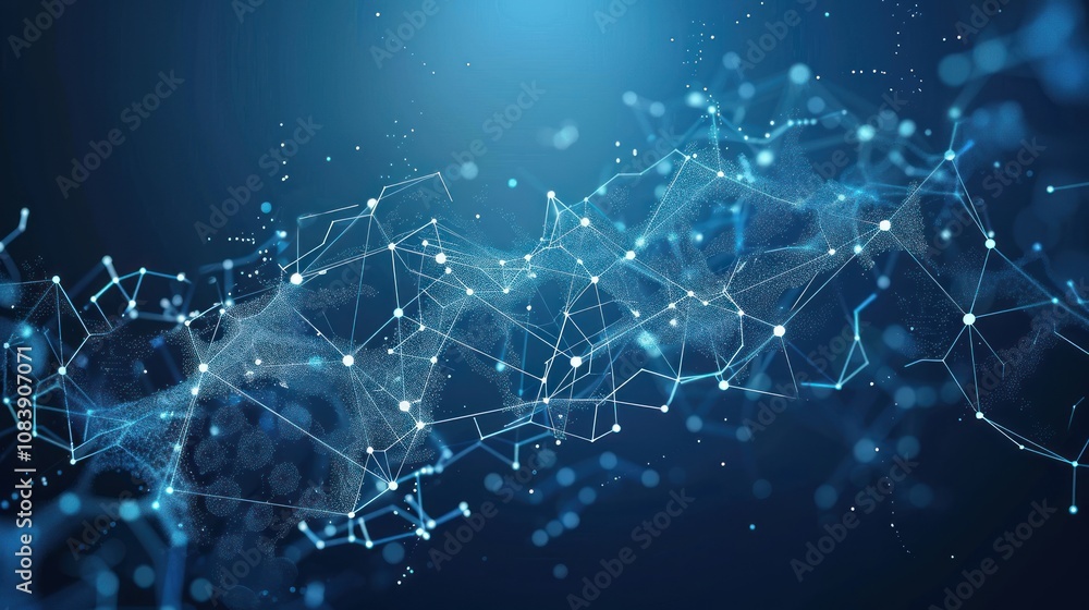 Poster abstract digital network connection