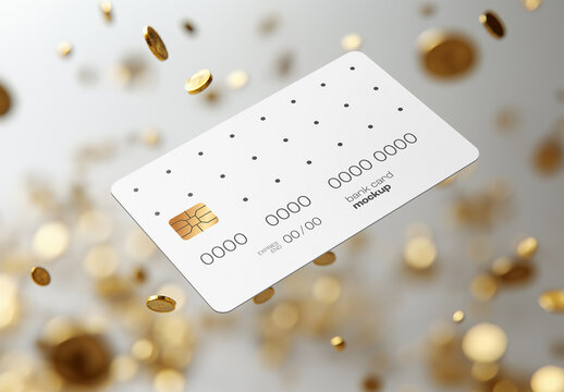 Realistic Bank Card Mockup &ndash; AI-Generated Design for Debit, and Financial Card Branding with Customizable Features