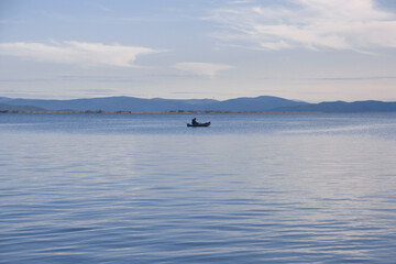 boat on lake Baikal