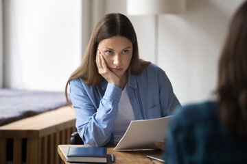 HR conduct job interview, listen, evaluate not trustworthy candidate responses, review...