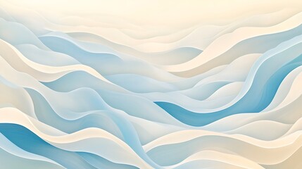 Seamless pattern with a digital drawing of wavy background