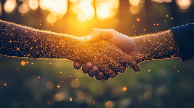 hand-shaking represents Regional Trade Cooperation