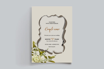 BRIDAL SHOWER FLORAL INVITATION TEMPLATE