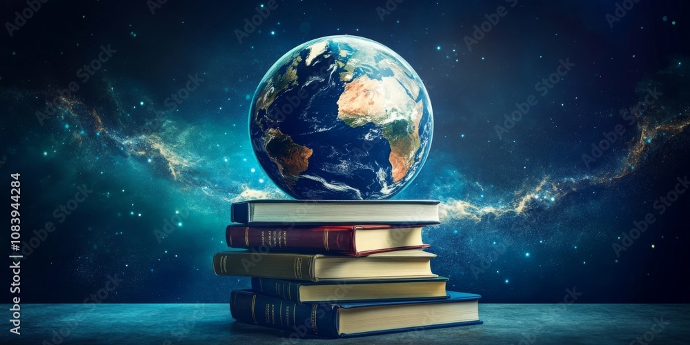 Canvas Prints knowledge sharing across borders : books, computers, and study materials transferring between countr