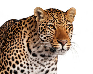 Obraz premium Majestic Leopard Portrait Wild Cat Closeup Big Cat African Wildlife Nature Photograph