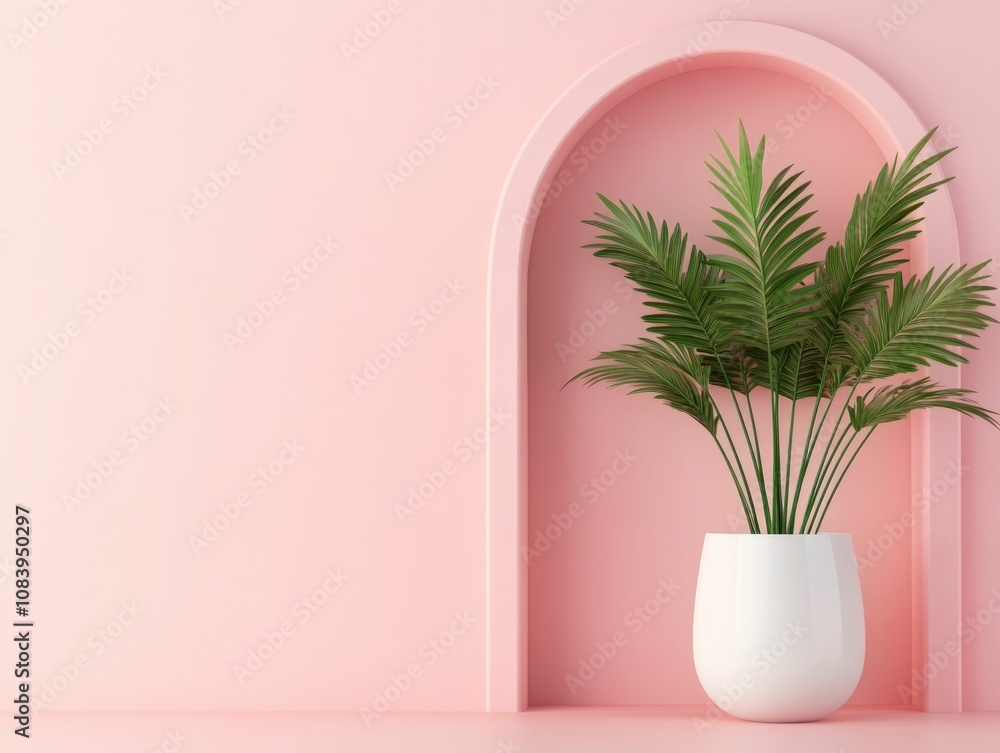 Poster elegant 3d product mockup with abstract pastel background for showcase and branding presentations mi