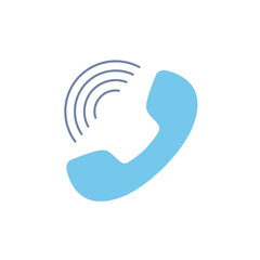 Obraz premium phone call concept line icon. Simple element illustration. phone call concept outline symbol design.