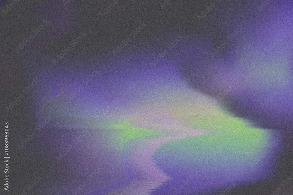 Poster glitch grainy abstract smeared iridescent gradient blurred unique colors background texture digital 