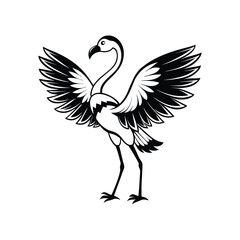 Fototapeta premium Flamingo Bird Clipart Design - Cute Flamingo vector illustration 