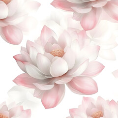 Fototapeta premium modern 2D doodle cartoon flower concept with open space for text, featuring whimsical floral and leafy elements on crisp white backgrounds.