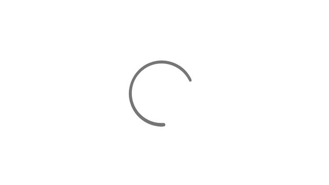 loading circle on white backgorund video