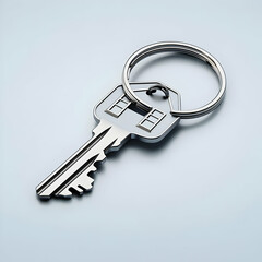 3D House Key Illustration - Real Estate, Security, Home Ownership