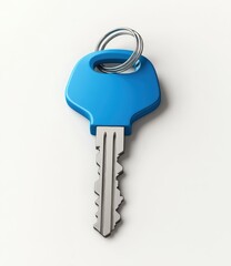 Blue Key with Ring.