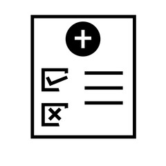 Obraz premium medical report icon