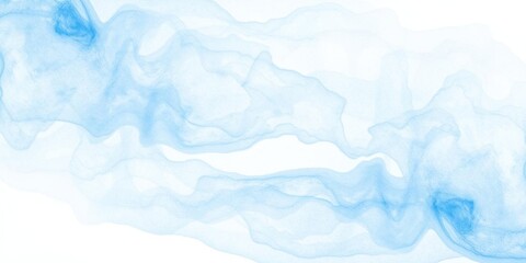 Fototapeta premium Abstract light blue watercolor background with soft, flowing brush strokes resembling gentle waves, artistic, background