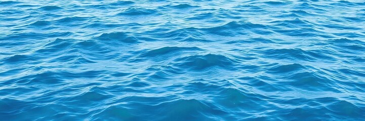 Fototapeta premium Blue water wave texture background resembling relaxing ocean waves, texture, relaxing