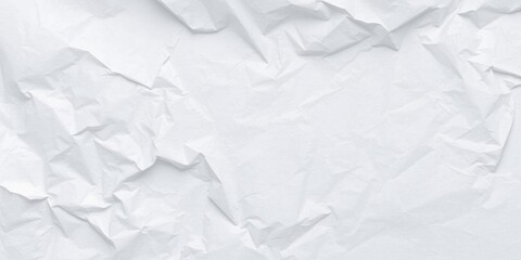 Fototapeta premium Close up of crumpled white paper with soft shadows, surface, close up, paper