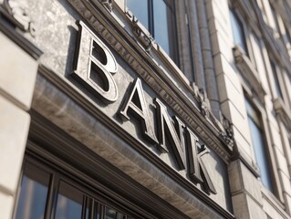 Obraz premium Bank Building Facade.