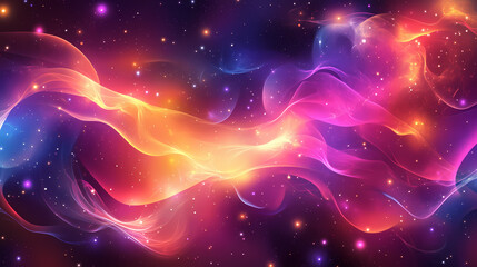 Fototapeta premium Velvet fire patterns with soft gradients in an elegant background. Galactic. Illustration