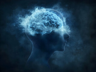 Obraz premium Illustration of an Abstract Brain, Mind, and Consciousness