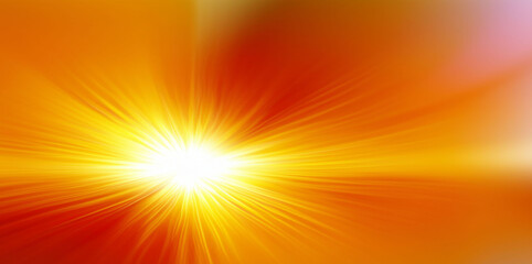 Obraz premium Abstract orange yellow sun rays splash effect summer heat background texture web template design environment ecology climate change concept banner 