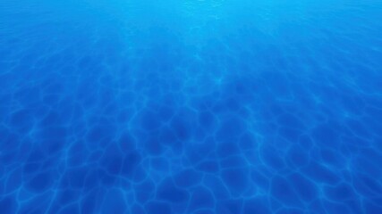 Obraz premium Smooth and rippling deep blue sea water with sunlight reflecting, gradient, serene