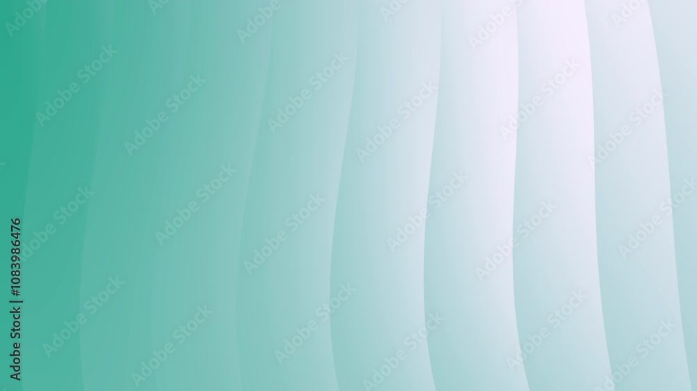 Poster abstract teal gradient background with curved lines for a soft, light feel. ideal for modern design 