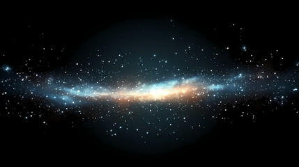 Obraz premium Milky way galaxy background with stars. Galactic. Illustration