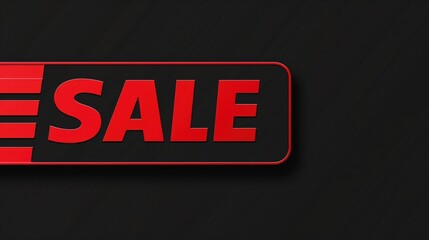 Friday sale banner with bold red letters on a solid black background promoting special offers available today