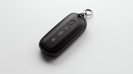 Detailed render of a rental car key handover with keychain logo
