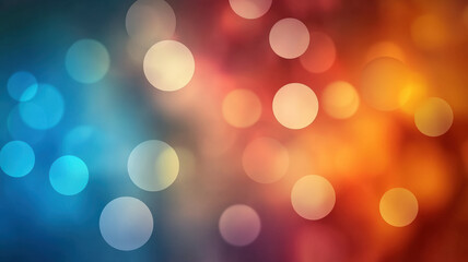 Fototapeta premium A vibrant, abstract background featuring a blend of colorful bokeh lights, creating a visually enchanting and dreamy atmosphere.