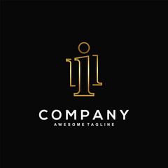 Letter I logo design for your business