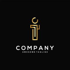Letter I logo design for your business