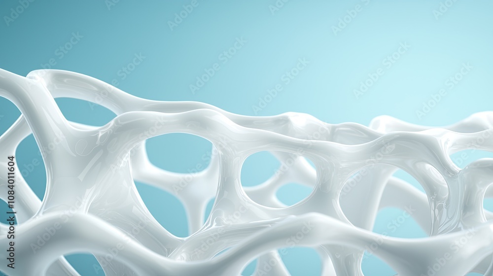 Poster fluid structure design abstract concept digital art minimalist environment close-up view biological 