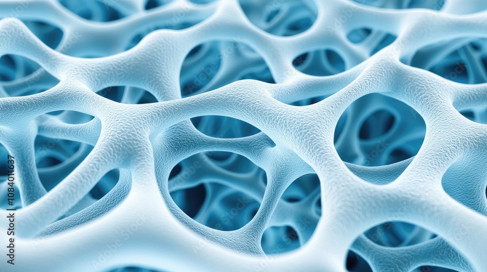 Poster exploring cellular structures scientific research lab 3d visualization microenvironment close-up bio