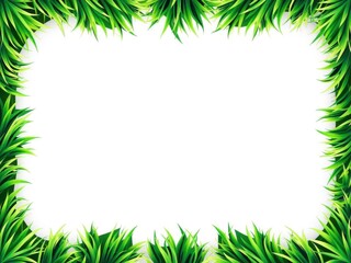 Vector bright green realistic seamless grass border perfect for adding a natural touch to your designs, design, realistic