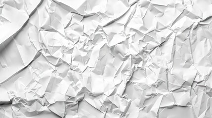 Obraz premium white crumpled paper background texture pattern overlay