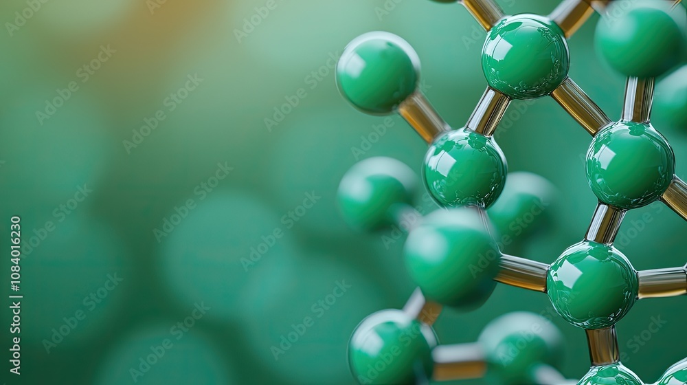 Aufkleber molecular structure visualization laboratory scientific image high-tech environment close-up chemist