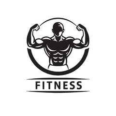 Fototapeta premium Set of Fitness Center Logo . Sport and fitness logo Design . Gym Logo Icon Design Vector Stock, Fitness Idea logo design inspiration
