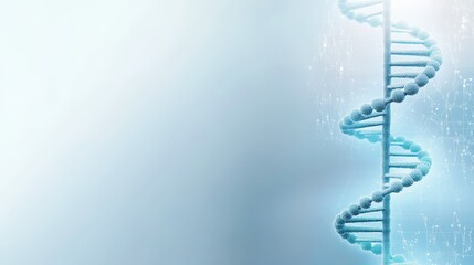 Magnified dna strip, unveiling the secrets of genetic code and inheritance striking