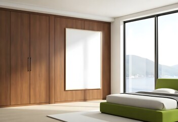 Fototapeta premium Modern Living Room Interior with Minimalist Design.